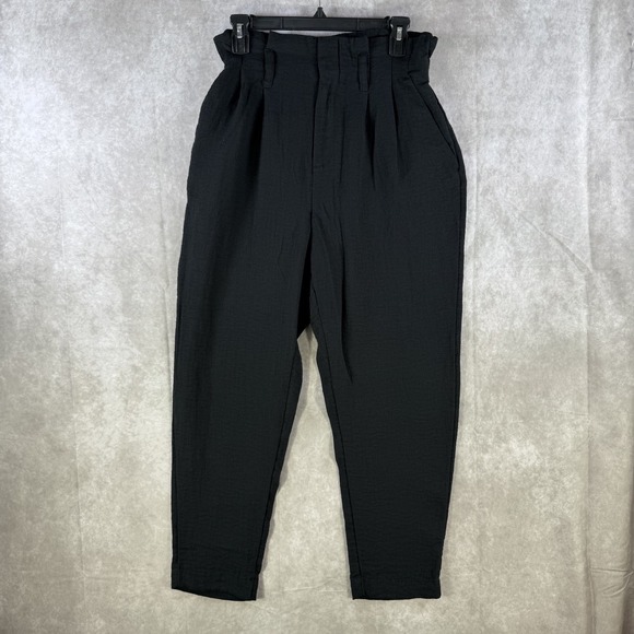 a new day Pants - A New Day Pants‎ Women Small Black Pocketed Lightweight Tapered Casual 90s Look